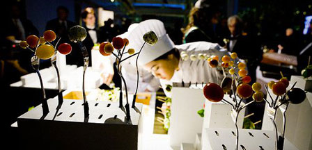 Actu - Cocktail bénéfice 2010, montage culinaire